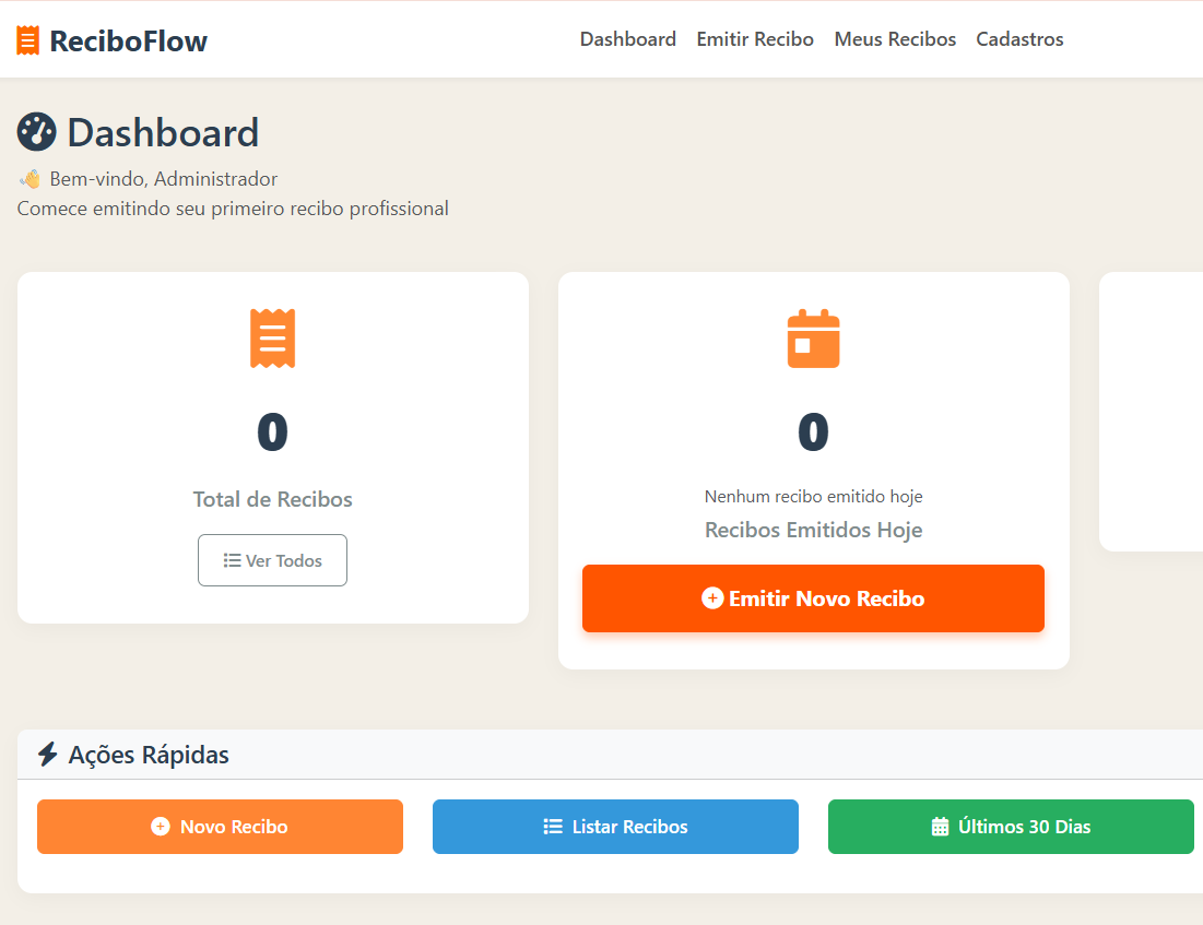 Dashboard ReciboFlow